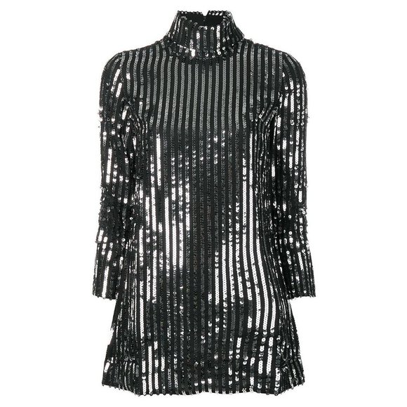 NWT RIXO Bardot Sequin Mini Dress Size Small - Picture 3 of 9